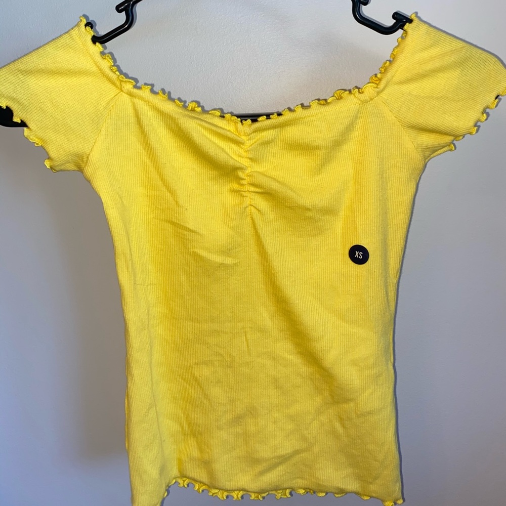 Brand New Hollister Yellow Top